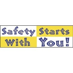 NMC Safety Starts with You!, 120 Inch Long x 36 Inch High, Safety