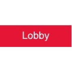 buy  NMC Lobby, 10 Inch Wide x 3 Inch High, Plastic Sign Rectangular, cheap online