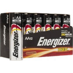 Energizer?� Size AA, Alkaline, 12 Pack, General Purpose Battery Fl