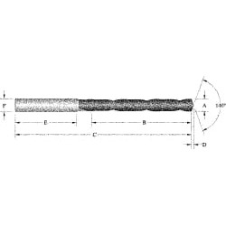 Allied Machine and Engineering 9mm, 140 Degree Point, Spiral Flut