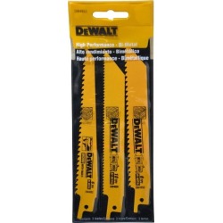 DeWALT 3 Piece, Bi-Metal Reciprocating Saw Blade Set