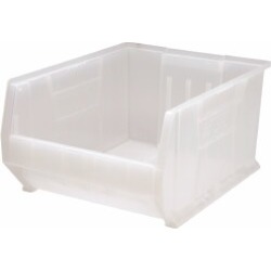 Quantum Storage 125 Lbs. Load Capacity, Clear Polypropylene Hulk