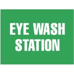 NMC 7"x10" Rigid Plastic Eye Wash Sign M441R