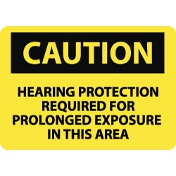 NMC Caution - Hearing Protection Required for Prolonged Exposure