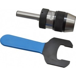 Accupro 1/32 to 1/2 Inch Capacity, Integral Shank Drill Chuck Ke