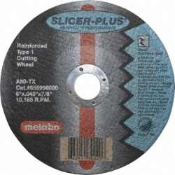 Metabo 6 Inch Diameter, 60 Grit, Aluminum Oxide Cutoff Wheel for