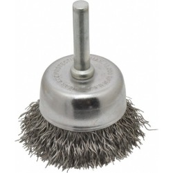 Made in USA 1-3/4 Inches Diameter Shank Mounted Steel Wire Cup Br