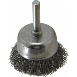 Made in USA 1-3/4 Inches Diameter Shank Mounted Steel Wire Cup Br