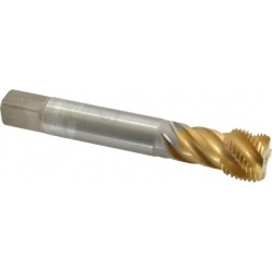 Emuge 7/8-14 UNF, 5 Flute, TiN Coated, Cobalt Spiral Flute Tap Bo