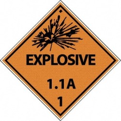 NMC Explosive 1.1a 25/pk Dot Shipping Label DL88AP