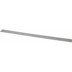 Mitutoyo 450 mm Long, 1/64, 1/32 Inch Graduation, Silver, Rigid S