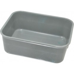LEWISBins+ Gray Fiberglass Stack and Nest Container 4.87 Inches L