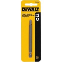DeWALT 1/4 Inch Drive, No. 3 Phillips Screwdriver Bit Standard Ph