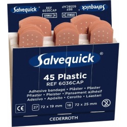 Medique 45 Piece Plsc Blu 6/pk Bandage Dispenser Refill 6036CAP