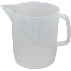 Import 2,000 ml Polypropylene Beaker with Handle 50 ml Graduation