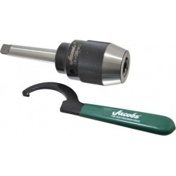Jacobs 2MT, 3/64 to 1/2 Inch Capacity, Integral Shank Drill Chuc