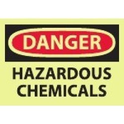 NMC Danger - Hazardous Chemicals, 14 Inch Wide x 10 Inch High, Vi