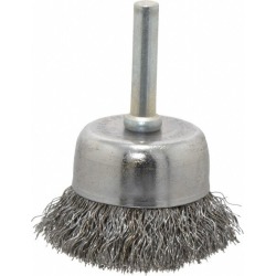 Made in USA 1-3/4 Inches Diameter Shank Mounted Steel Wire Cup Br