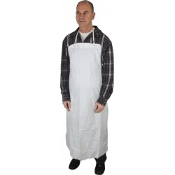 PRO-SAFE 45 Inch Long x 35 Inch Wide, Disposable Bib Apron White,