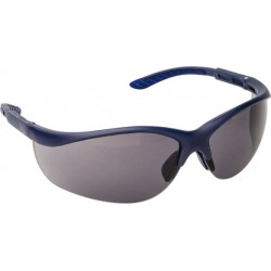 PRO-SAFE Gray Lenses, Scratch Resistant, Blue Plastic Framed Safe