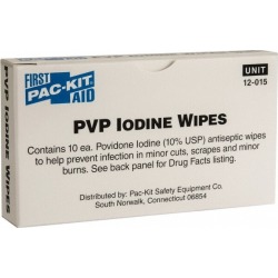 Medique Antiseptic Wipe Box, PVP Iodine, Unitized Kit Packing