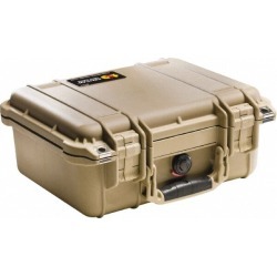 Pelican Products, Inc. 11-9/16x6" Tan Inj Molded Wtrprf Case 1400