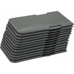 Durham 1/8 Inch Long x 2 Inch Wide x 3 Inch High Gray Divider For