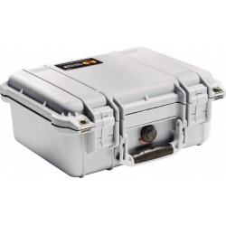 Pelican Products, Inc. 11-9/16x6" Slvr Inj Molded Wtrprf Case 140