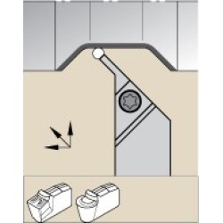Kennametal Right Hand, A3DS Indexable Grooving Toolholder