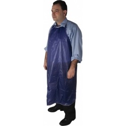 PRO-SAFE 50 Inch Long x 35 Inch Wide, Disposable Bib Apron White,