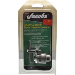 Jacobs 0.028 to 1/4 Inch Capacity, Integral Shank Drill Chuck Ke