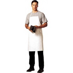 Dupont 36 Inch Long x 27 Inch Wide, Disposable Bib Apron White, T