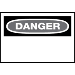 NMC 20"x28" Rigid Plastic Xtraspace Danger Pln Sign D1RD