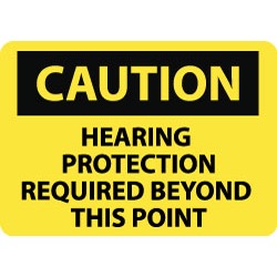 NMC Caution - Hearing Protection Required Beyond This Point, 14 I