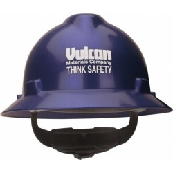 MSA Think Safety Dk Blue Vulcan Logo Hard Hat 802975BL7278