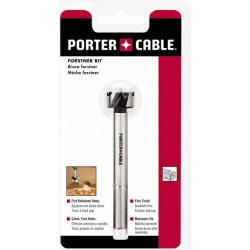 Porter-Cable 1 Inch, Uncoated, Carbon Steel Forstner Drill Bit 3/