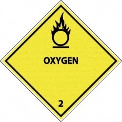 NMC Oxygen P/s Vinyl 25/pk Dot Shipping Label DL7AP