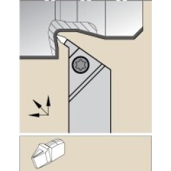 Kennametal Right Hand, A3PS Indexable Grooving Toolholder