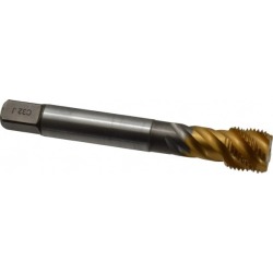 Emuge 5/8-18 UNF, 5 Flute, TiN Coated, Cobalt Spiral Flute Tap Bo