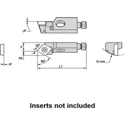 Kennametal SCTPL08CA06, Left Hand, Indexable Turning Cartridge Sc