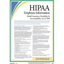 ComplyRight 12x18" Employee Info Hippa Poster AR0953
