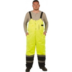 Utility Pro Wear Nylon W/straps Ylw Xl Lined Bib Overall UHV500-X