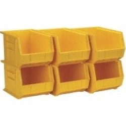 Quantum Storage 50 Lbs. Load Capacity, Yellow Polypropylene / Pol