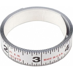 Starrett 6 Ft. Long x 3/4 Inch Wide, 1/16 Inch Graduation, White,