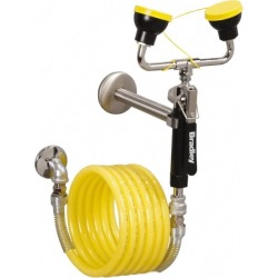 Bradley 12' Wall Mnt Dual Head Bradley Drench Hose S1944011ABC