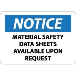 NMC 10x14 Aluminum Matl Sftysheet Avail Sign N144AB