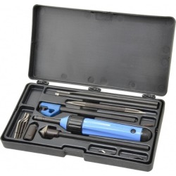 Noga 18 Piece Hand Deburring Tool Set Includes Universal Handle,