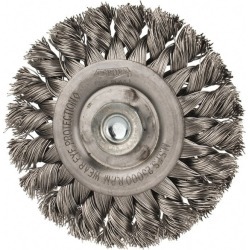 Undefined 3 Inch Brush Diameter, Knotted Steel Wheel Brush 25,000