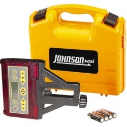 Johnson Level & Tool Laser Level 4 AA Batteries, Laser Detector U