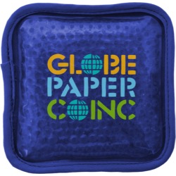 250 Square Plush Gel Bead Hot/Cold Pack - Full Color